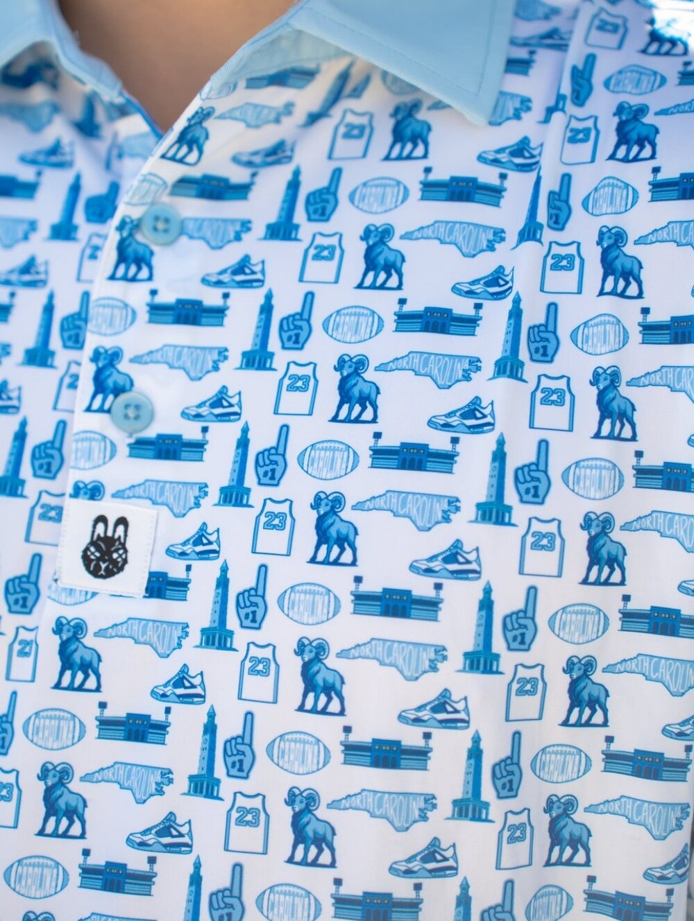 DoubleBogey Down North Carolina Polo. New With Tags. Size Large.